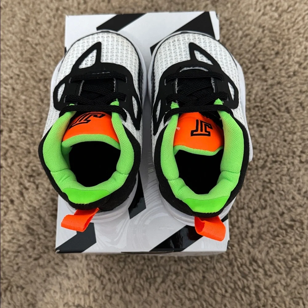 Jordan Tatum 1 Toddler Shoes 5C • White/Black/Neon • DX5958-108 - Picture 6 of 8